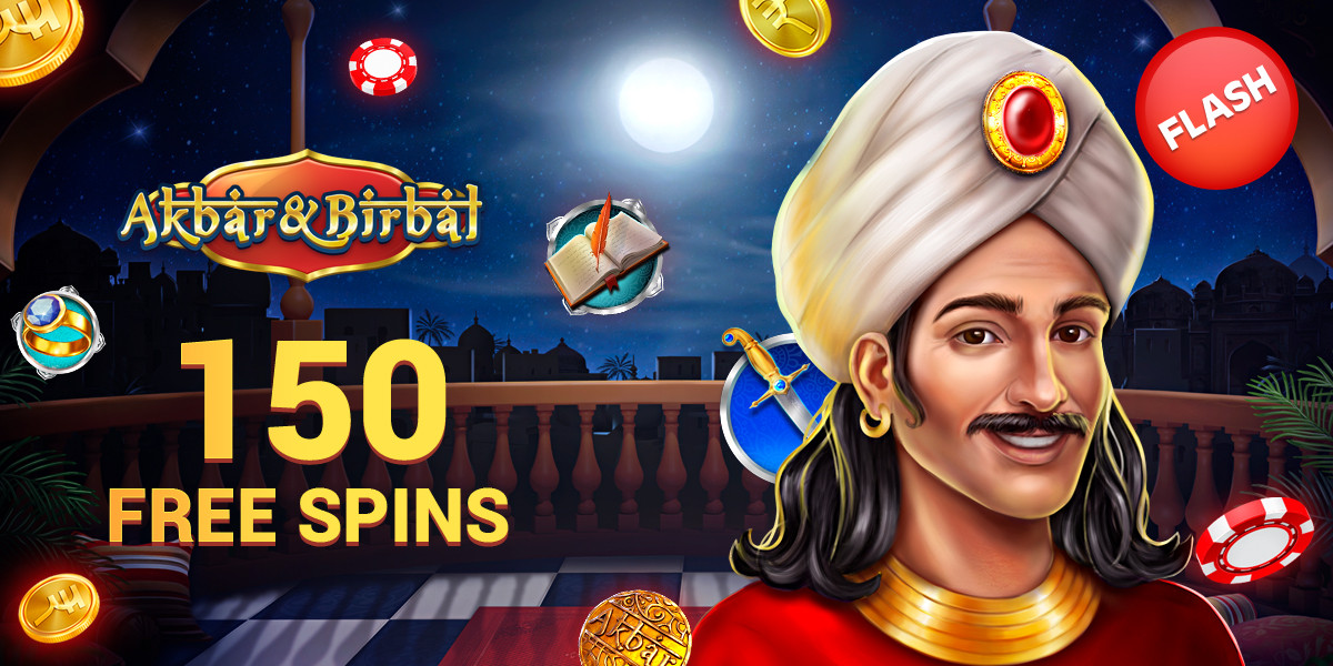 FLASH 150 Free spins in Akbar Birbal